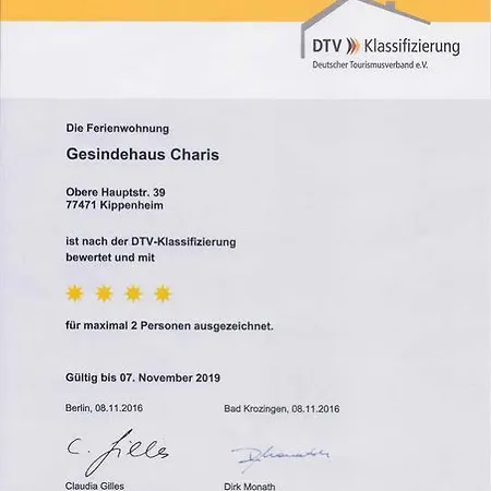 Gesindehaus Charis بيت للعطل *